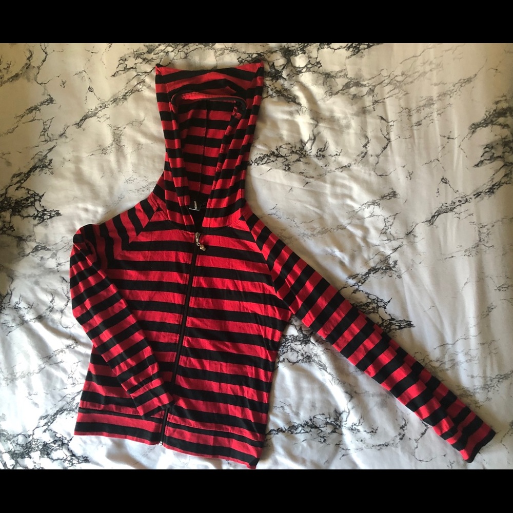Striped Zip-Up